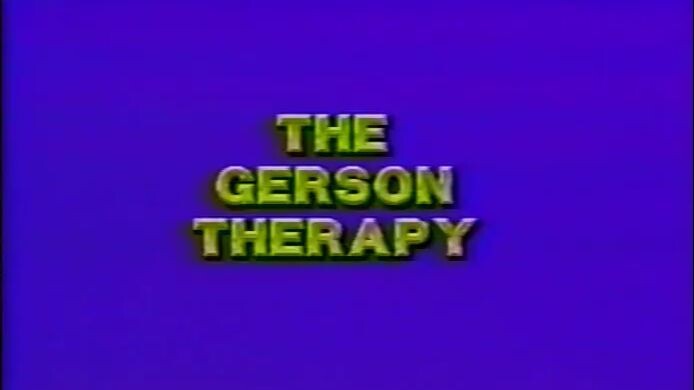Gerson Therapy - Cancer Cure part 2 of 3