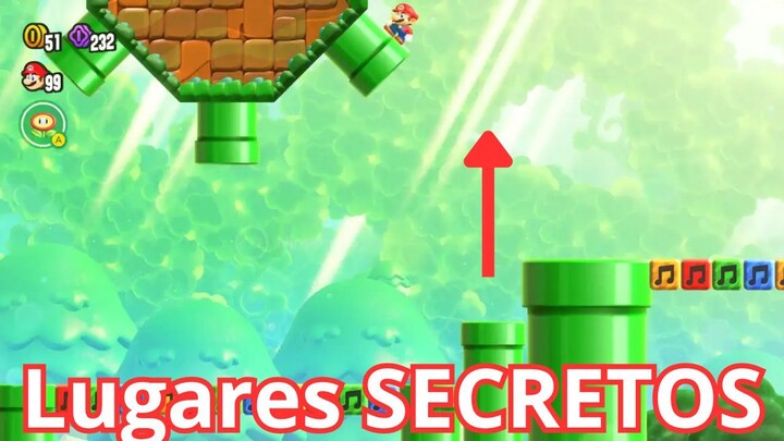 SECRETOS en niveles Super Mario Bros Wonder