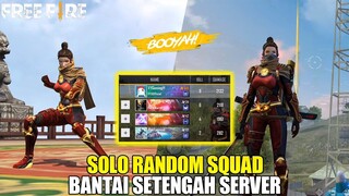 SOLO RANDOM SQUAD TER KOCAK! GAK KEBAGIAN KILL AUTO TOXIC! GARENA FREE FIRE