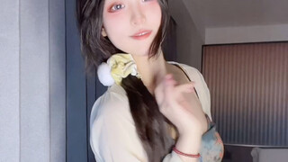 My best friend who I haven't seen for a long time changed into a pure and hot outfit...