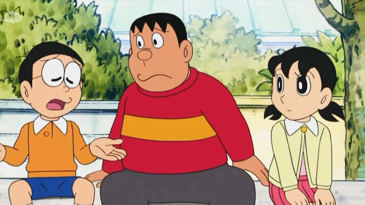 Doraemon: Xiaofu's family went bankrupt, and the family moved into a cave and started a primitive li