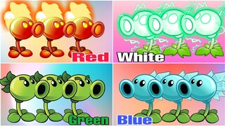 White Pea vs Red Pea vs Blue Pea vs Green Pea | Which Plants is the best - PVZ2 MK