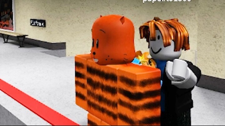bacon pushed me #roblox #shorts #catgamer