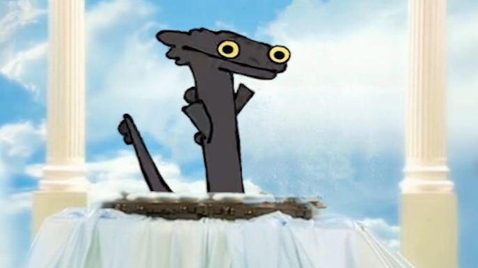 In the Year of the Dragon, Toothless in heaven is preparing to be resurrected.