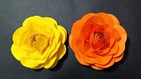 Cách xếp hoa hồng bằng giấy màu đơn giản / Easy Way To Make Paper Rose