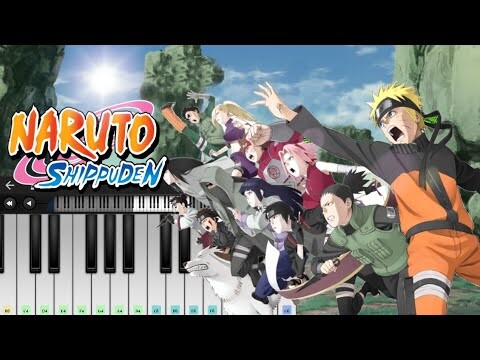 Naruto theme song (piano cover) by music artist channel tamil