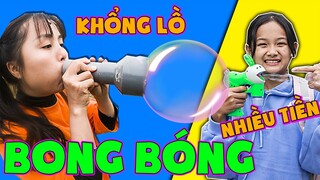 Máy Thổi Bong Bóng Nhà Giàu Vs Máy Thổi Bong Bóng Tự Chế Khổng Lồ❤ KN CHENO Chị Hằng