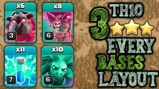 INSANE😱 TH10 STRATEGY | ZAP MASS LAVA ATTACK STRATEGY🤔 | NEW BEST TH10 WAR STRATEGY | CLASH OF CLANS