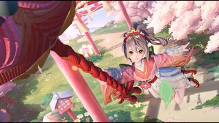 Preview of Kusa's brand-new Valentines' Day skin "Distant Spring" | Onmyoji Arena