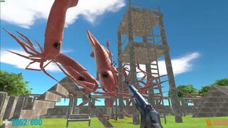 Colossal Squid Attack My Military Base. Animal Revolt Battle Simulator