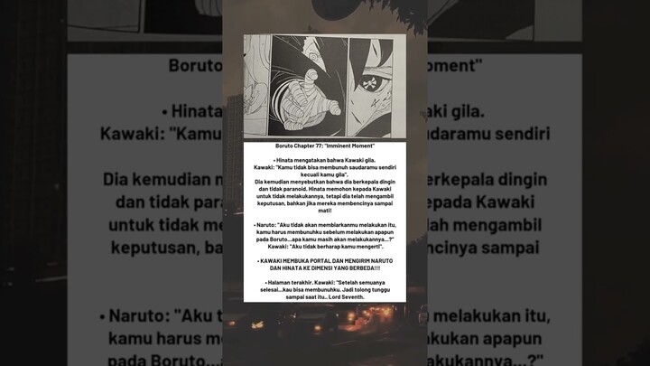 Spoiler Boruto Chapter 77🔥 #anime #animeedit #naruto #boruto #manga #spoiler