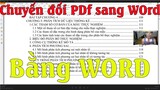 Cách chuyển đổi File Pdf sang Word bằng word 2019