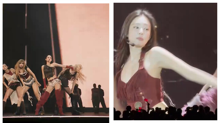 Blackpink's new vs. old versions of the "Jump" dance and outfit comparison