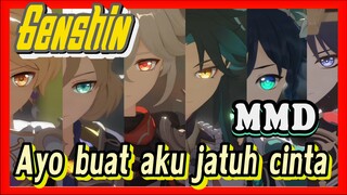 [Genshin, MMD] Venti, Aether, Xiao, ayo buat aku jatuh cinta