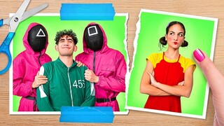 I Was Adopted by Squid Game Family! Playing Squid Game in Real Life! by Challenge Accepted