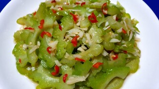 KHỔ QUA XÀO TỎI món chay ngon dễ làm - Thanh cooking