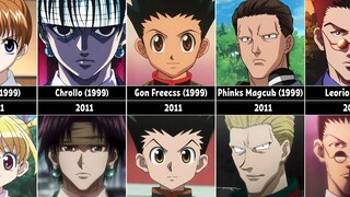 全职猎人角色比较 1999版对比2011版 奇犽 小杰揍敌客家族  幻影旅团 天空竞技场 阿尼加 贪婪之岛 黑暗大陆 HUNTER X HUNTER猎人二创角色