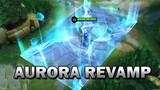 AURORA REVAMP: QUEEN ELSA OF MOBILE LEGENDS? SHE CAN FREEZE TOWERS