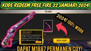 KODE REDEEM FREE FIRE TERBARU 22 JANUARI 2024 HARI INI | KODE REDEEM FF TERBARU 22 JANUARI 2024