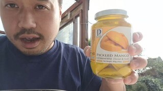 ASMR CRUNCHY PICKLED MANGO 🥭  EATING SOUNDS & NATURE SOUNDS