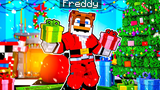Freddy กลายเป็น SANTA CLAUS ใน Minecraft Five Nights ที่ Freddys FNAF