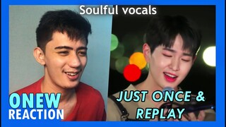 ONEW - 'Just Once' and 'REPLAY' Cover on sea of hope REACTION