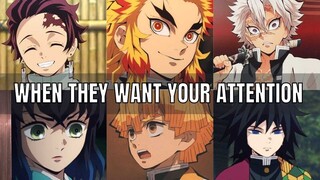 When they want your attention - Demon slayer - Kimetsu no yaiba ASMR