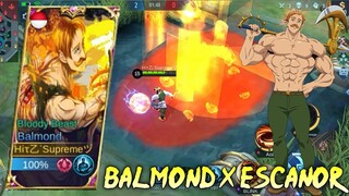 BALMOND SKIN AS ESCANOR SCRIPT | SEVEN DEADLY SINS | FULL EFFECTS + NO PASSWORD - MOBILE LEGENDS