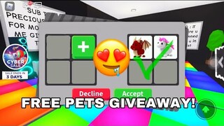 FREE PETS GIVEAWAY! (ROBLOX) Adopt Me!