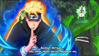 Duel Sage Mode - Boruto menggunakan Sage Modenya melawan Mitsuki - Boruto Two Blue Vortex Chapter 7