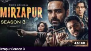 Mirzapur season 3Ep01 full hd MP4 video