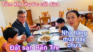 Tôm tép kho dừa đặt sản Bến Tre/nhà hàng có tin mới đã mua/Ẩm thực miền tây Việt Nam/Cuộc sống pháp