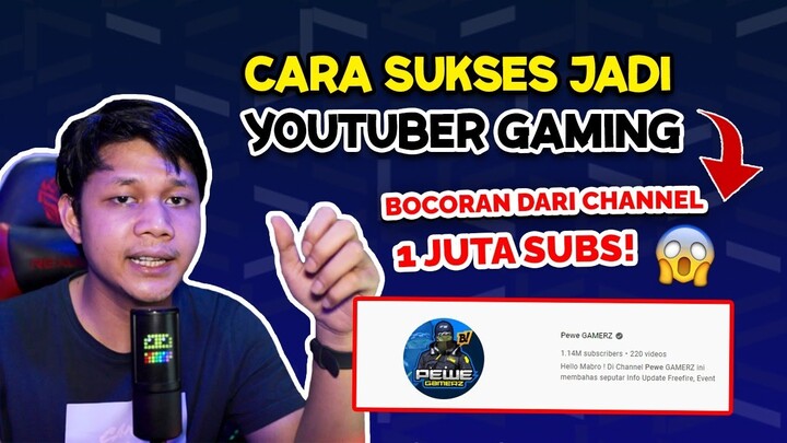Tutorial Cara Menjadi Youtuber Gaming di Tahun 2021 -  Bocoran Dari Youtuber 1 Juta Subs!!!