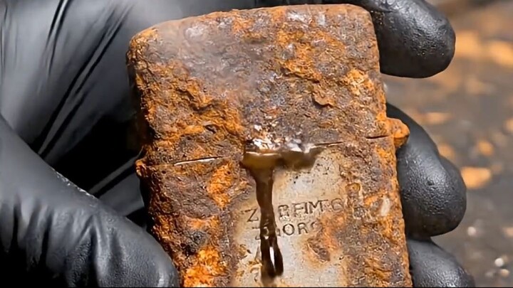 Heavily Rusted Lighter Restoration #shorts #restoration #asmr