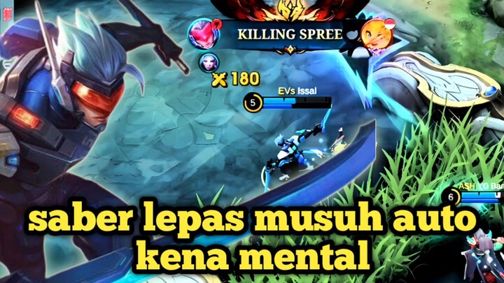 Saber lepas joy sampe kena mental
