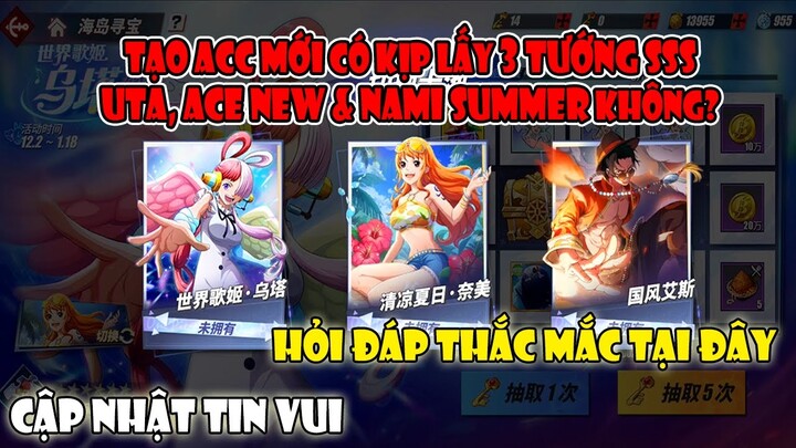 One Piece Fighting Path - Cập Nhật Thông Tin Mới Về Tướng Vip 3S và Hỏi + Giải Đáp Thắc Mắc Về Game