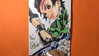 Drawing Tanjiro Kamado from Demon Slayer | 鬼滅の刃 |