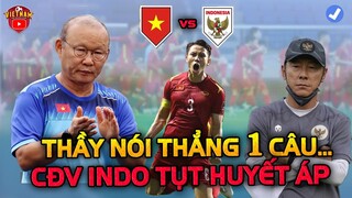 HLV Park Nói Thẳng 1 Câu Về TỬ HUYỆT Của Indonesia...CĐV Indo TỤT HUYẾT ÁP Đổ Bệnh