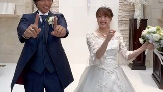 Minato-sensei and Kyoka-sensei's wedding private gesture dance short video (Kamen Rider Gochard)