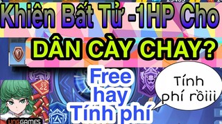 One Punch Man: The Strongest: MỞ KHOÁ PHÉP BỔ TRỢ MỚI cực mạnh nhưng FREE??? Khiên Bất Tử -1HP!!