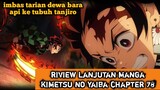 Imbas tarian dewa bara api ke tubuh tanjiro,riview lanjutan manga kimetsu no yaiba chapter 78