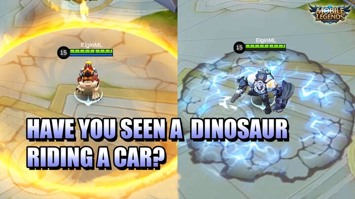 DINOSAUR RIDES A SPEEDING CAR AND CAUSES MASSIVE TRAFFIC - BARATS AND JOHNSON COMBO - MLBB