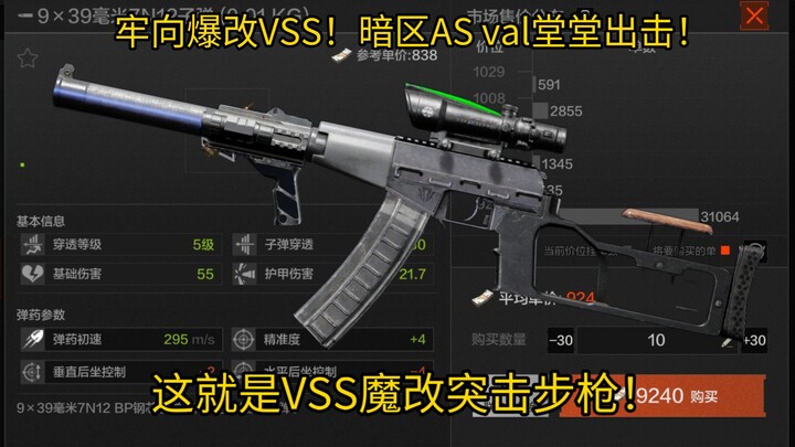 Cải tạo VSS thành súng trường tấn công cực chất! AS val trong Khu vực Bóng tối xuất chiến oai phong!