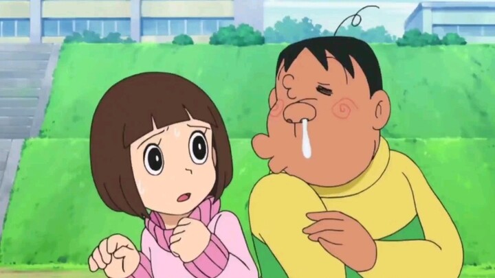 Doraemon new episode: Nobita and Suneo help Fat Tiger to chat up with a girl, but the three of them 