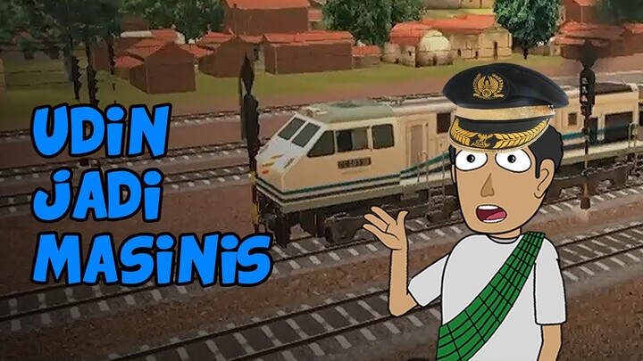 Udin Jadi Masinis - Indonesian Train Simulator - Udin dan Bono