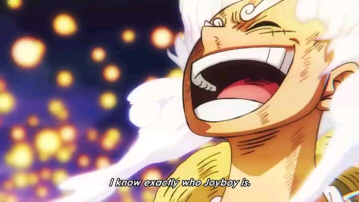 the moment luffy's gear five..