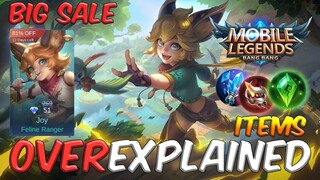 JOY: How to Build OverExplained // Top Globals Items Mistake // Mobile Legends