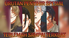 Penyihir Spesial Terlemah Hingga Terkuat Di Jujutsu Kaisen !!!