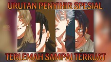 Penyihir Spesial Terlemah Hingga Terkuat Di Jujutsu Kaisen !!!