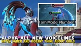 ALPHA ALL NEW VOICELINES! | NEW VA | DOESN'T THINK ABOUT GIRLS AND HATES SABER! | MLBB NEW DIALOGUES